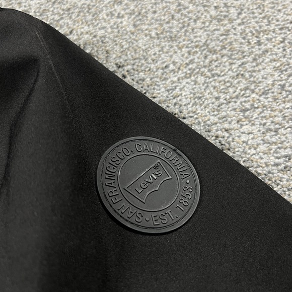 Levis Jacket Mens L Black Hooded Fleece Lined Insulated Winter Coat - Picture 6 of 15